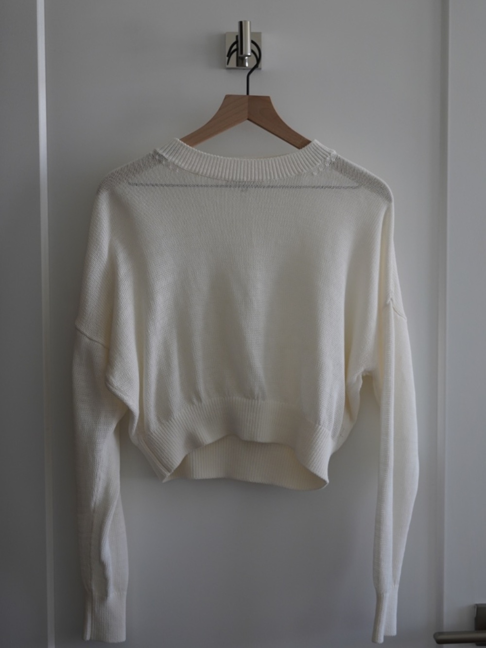 Madewell Loose-Knit Crewneck in Ivory